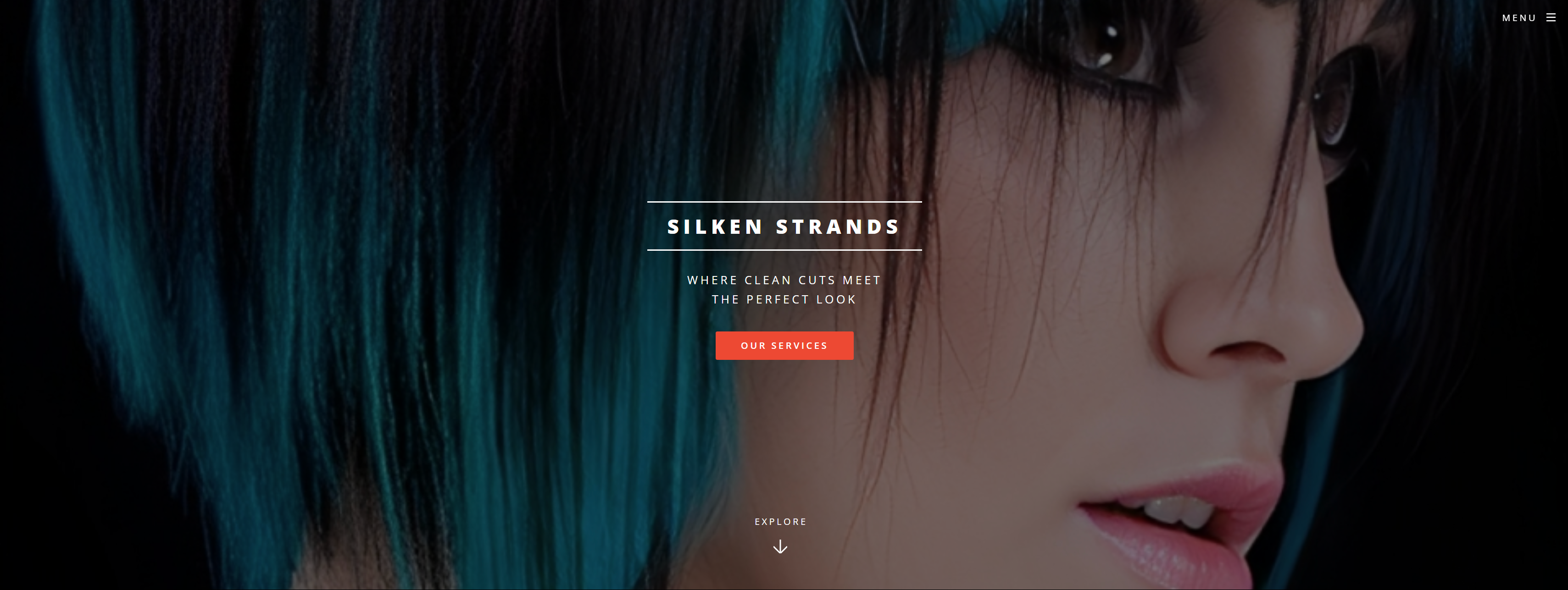 An image of Silken Strands, also directs to the website.